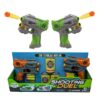 5 Inch Two Piece (Dual) Nerf Gun Blaster Set with Plastic Can Targets