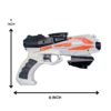 8" Inch Soft Bullet Nerf Gun Blaster Toy